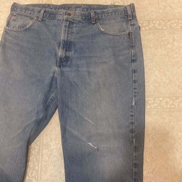 CARHARTT Traditional Fit Jean 40x30 100% Cotton See Pics for Flaws - Picture 9 of 10